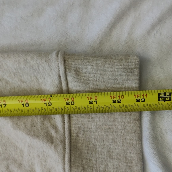 150. VINCE. Half-Zip Cotton Blend Sweatshirt | Color: Light Heather Marzipan - Picture 6 of 9